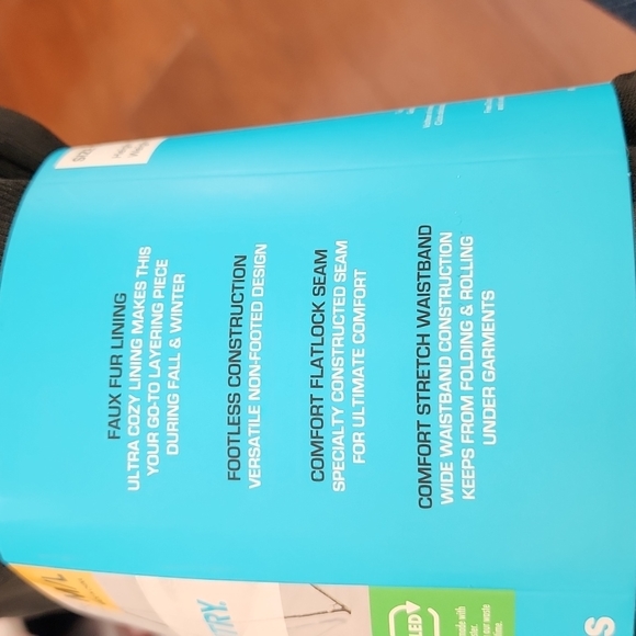 Free Country ladies faux fur-lined tights. Brand new with tags. Sizes M/L, L/XL. - Picture 5 of 12